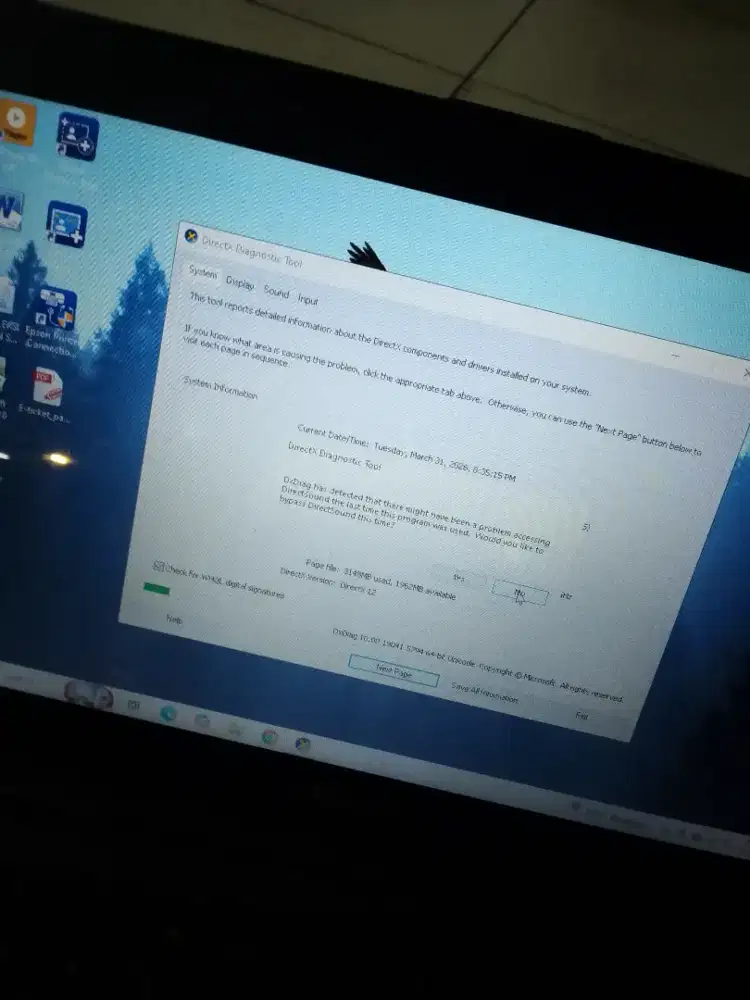 Asus note book ram 2gb