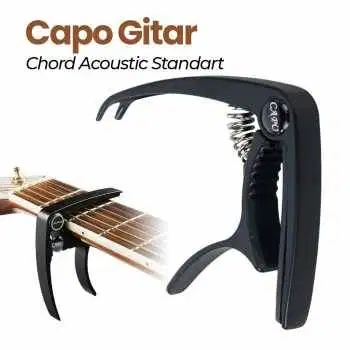Capo Gitar Chord Acoustic Standart Zinc Alloy Spring Anti Karat
