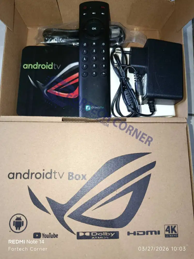 STB Android TV Box - DensTV V.2y - OS9 - Ram 1Gb - Siap Pakai