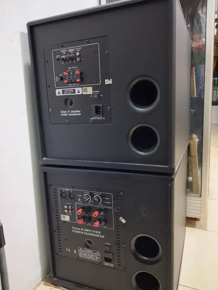 Jual sepasang,subwofer gratis tv