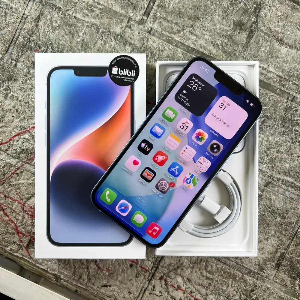 Iphone 14 basic 128 GB Cek unit belum terpakai