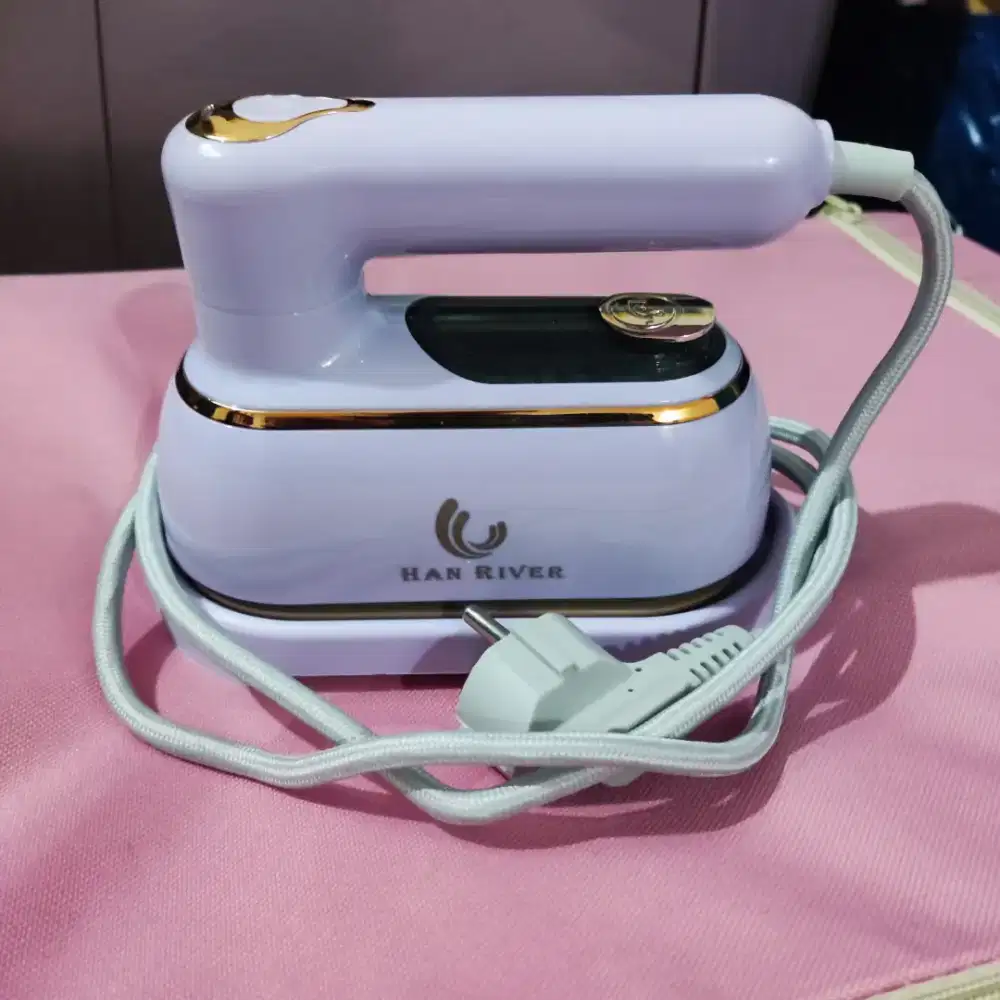 Setrika Uap Han River 2in1 warna unggu baru pakai 2 minggu