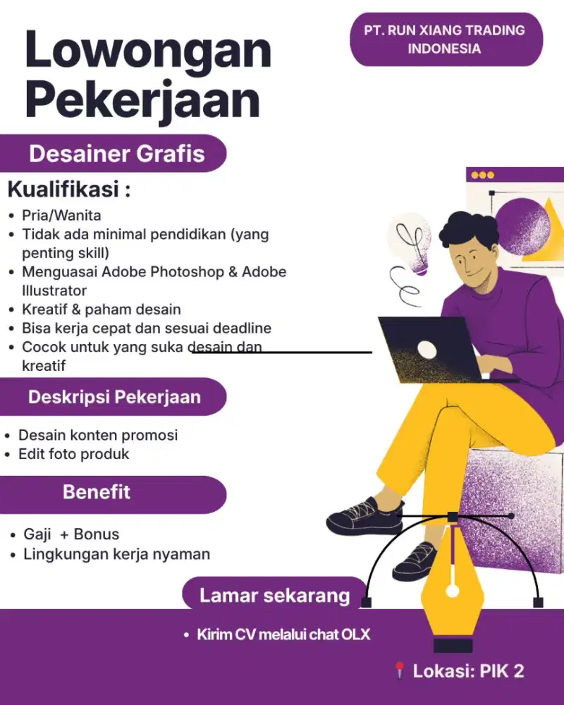 LOWONGAN KERJA DESAIN GRAFIS