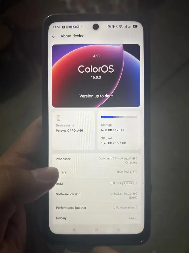 Oppo A60 militery 8/128