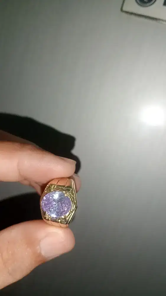 Jual murah Cincin permata Bungur amesti cating size ring 7,5