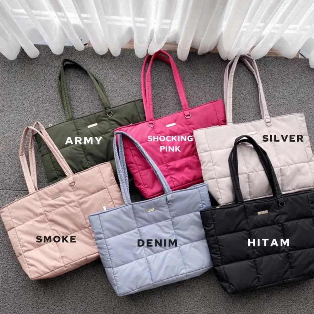 Twistho ToteBag Wanita Parasut Premium Anti Air (Muat Laptop 14 inch)