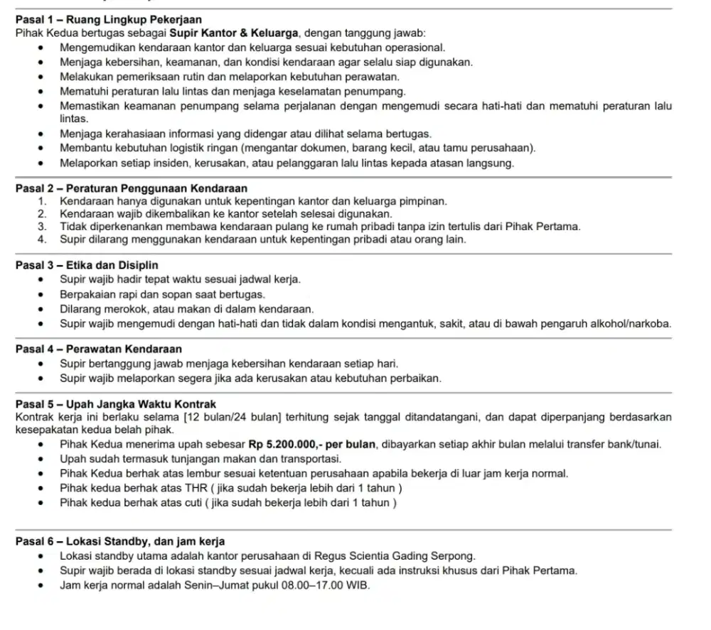 Dibutuhkan Driver merangkap Packer