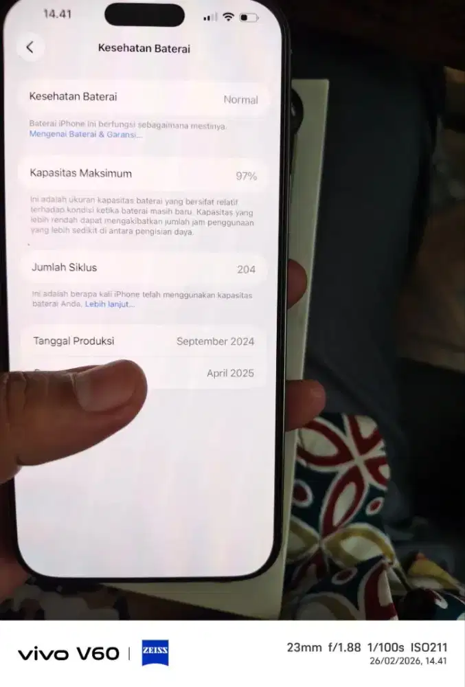 iPhone 16 Pro MaX 256Gb sA/a resmi indo like new msih grnsi Pjng BS TT