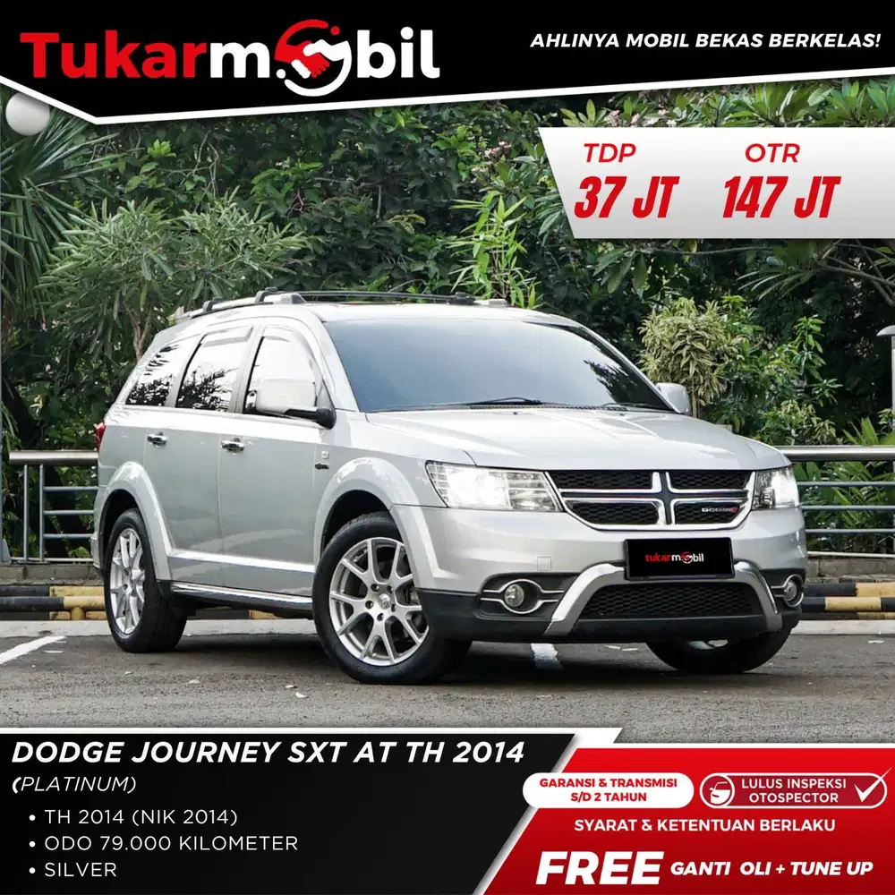 [BERGARANSI] DODGE JOURNEY SXT PLATINUM WARNA PUTIH TAHUN 2014 LOW KM