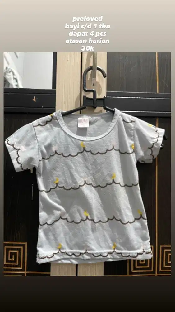 Preloved baju bayi 1 tahun