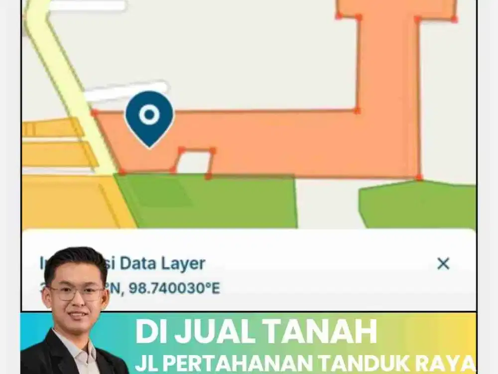 DI JUAL / DI SEWAKAN TANAH DI JALAN PERTAHANAN, TG MUDA HILIR - TANJUNG MORAWA