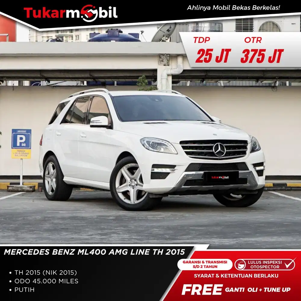 Mercedes Benzr ( Mercy ) ML400 AMG LINE THN 2015 Plat genap