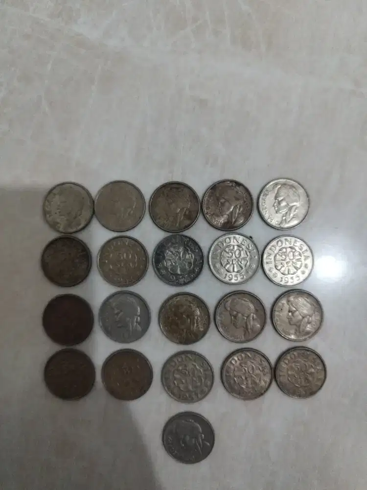 Koin Kuno 50 Sen Dipenogoro 1952,1957