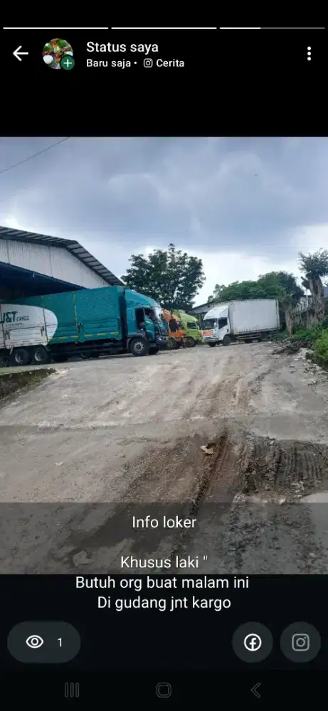 Loker di gudang jnt cargo