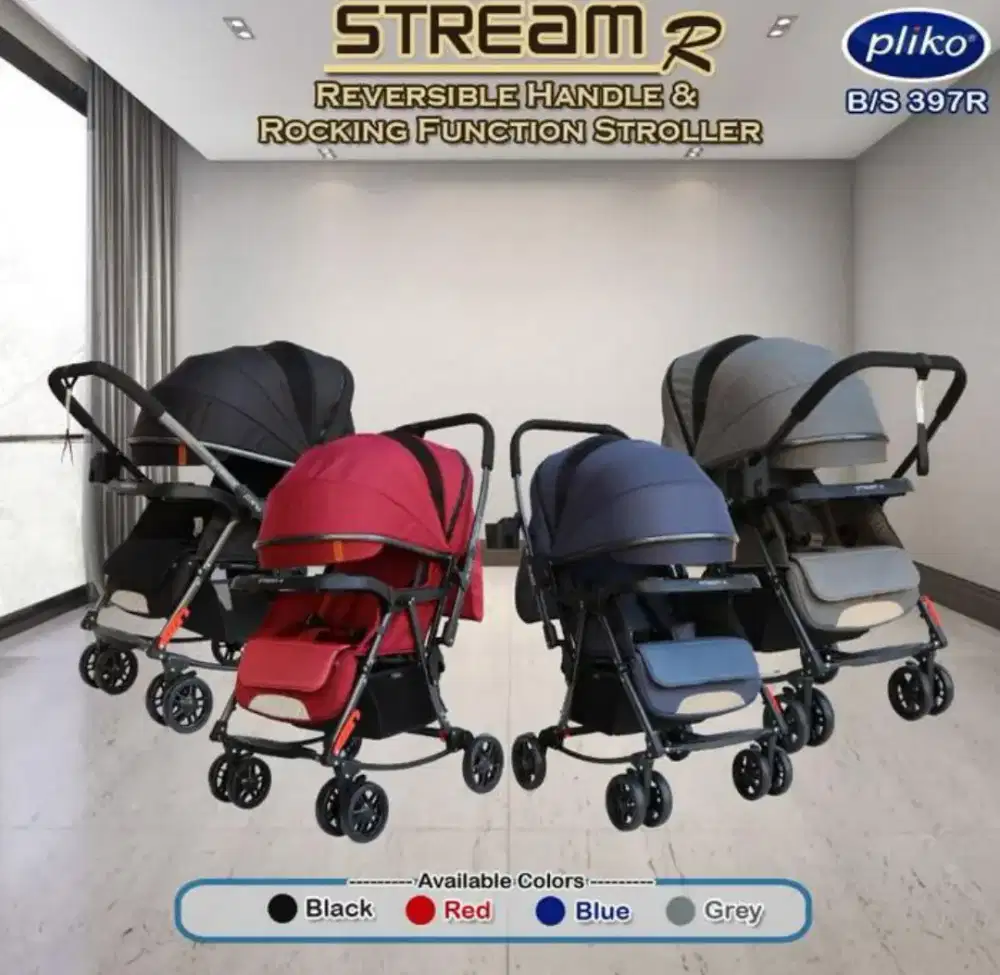 STROLLER PLIKO B/S 397R HITAM