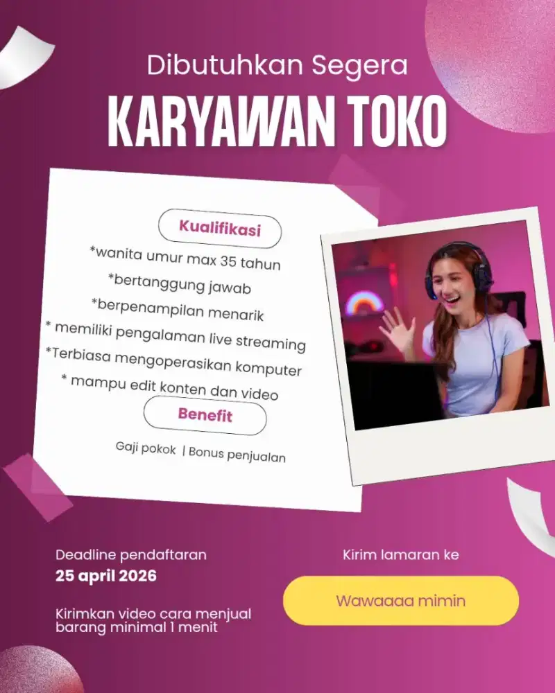 Admin dan Host live streaming