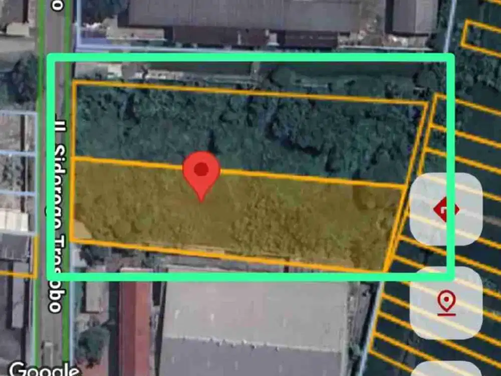 lelang tanah di jl sidorogo trosobo sidoarjo