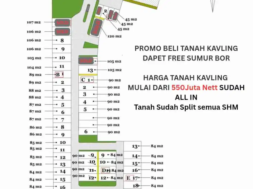 Tanah Kavling Strategis Cimincrang Bandung