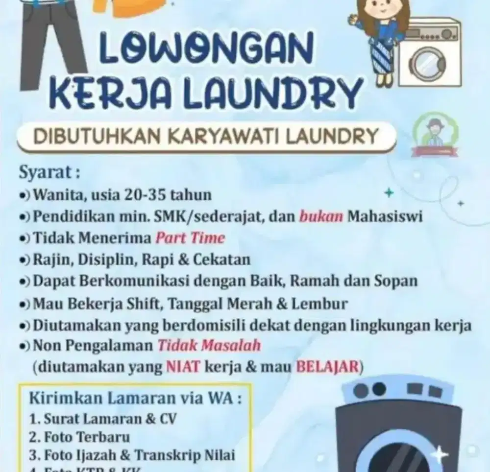 Karyawan laundry