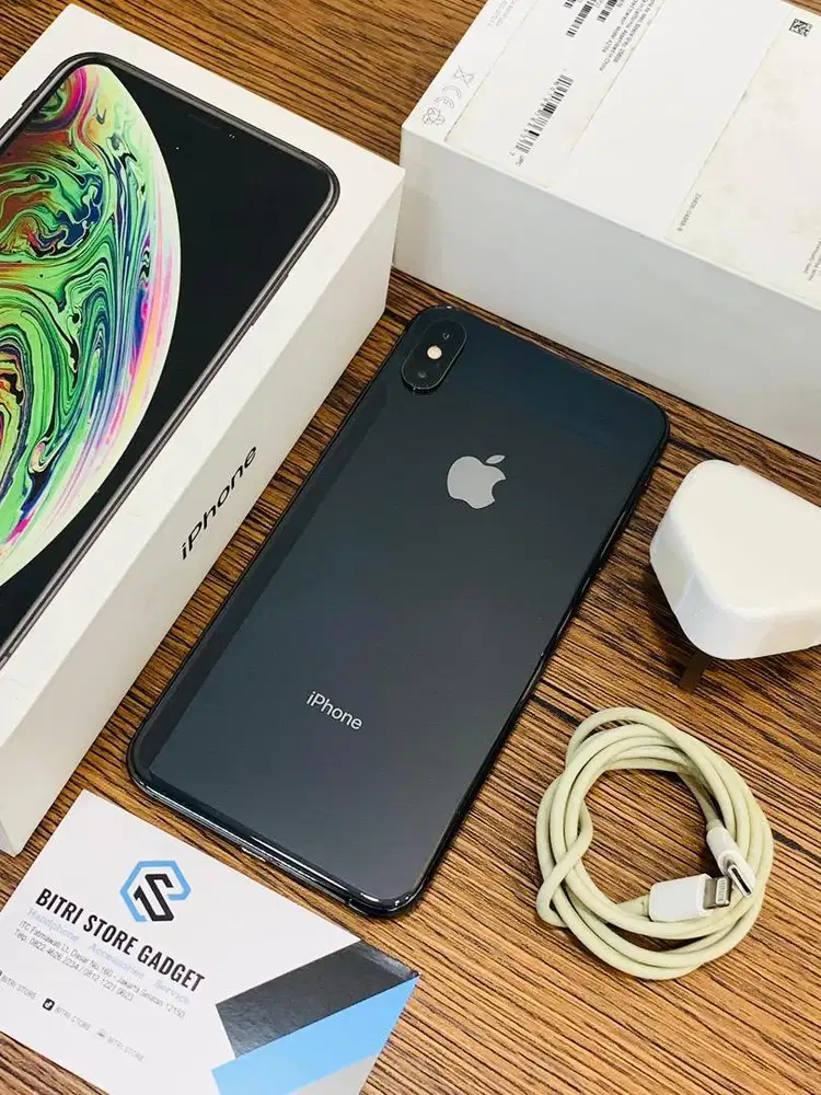iPHONE XSMAX 256GB GREY | FULLSET ORIGINAL 100% | ALL PROVIDER