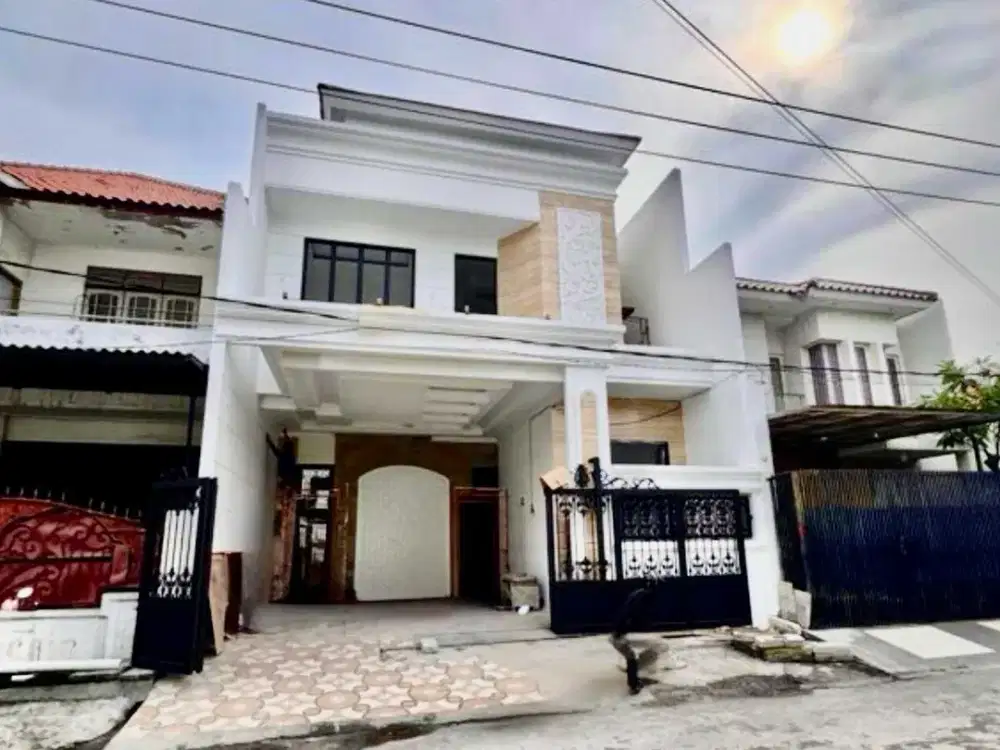 DIJUAL RUMAH BABATAN PANTAI SURABAYA 4KT SEMI KLASIK KENJERAN PAKUWON