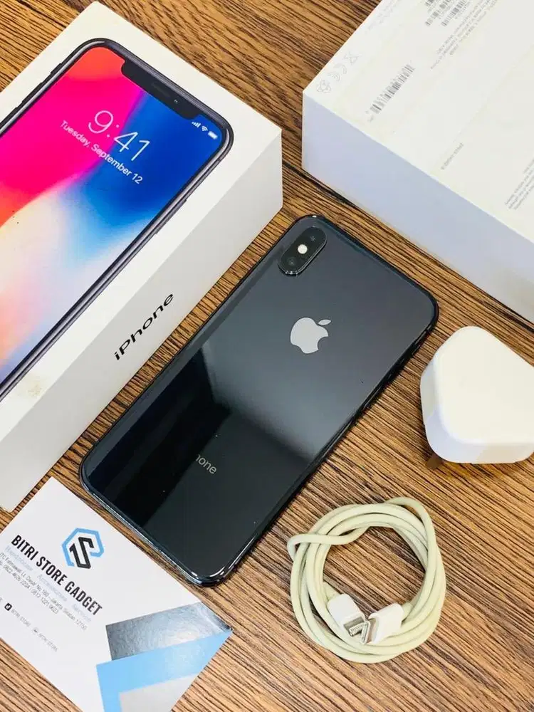 iPHONE X 256GB GREY | FULLSET ORIGINAL 100% | ALL OPRATOR