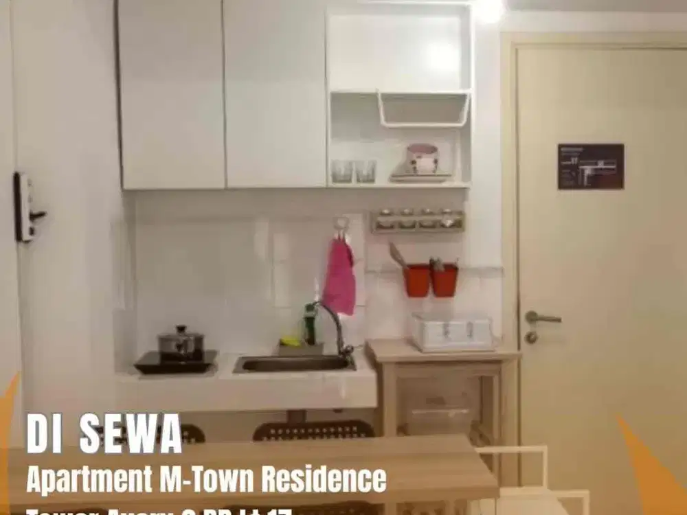 DISEWA Apartment M-Town Residence Tower Avery Type 2BR Lantai 17