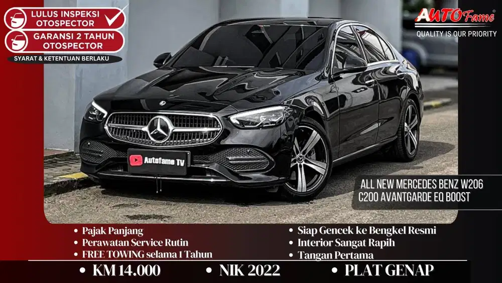 Mercedes Benz W206 C200 Avantgarde EQ Boost NIK 2022 Akhir Tgn 1 Dr