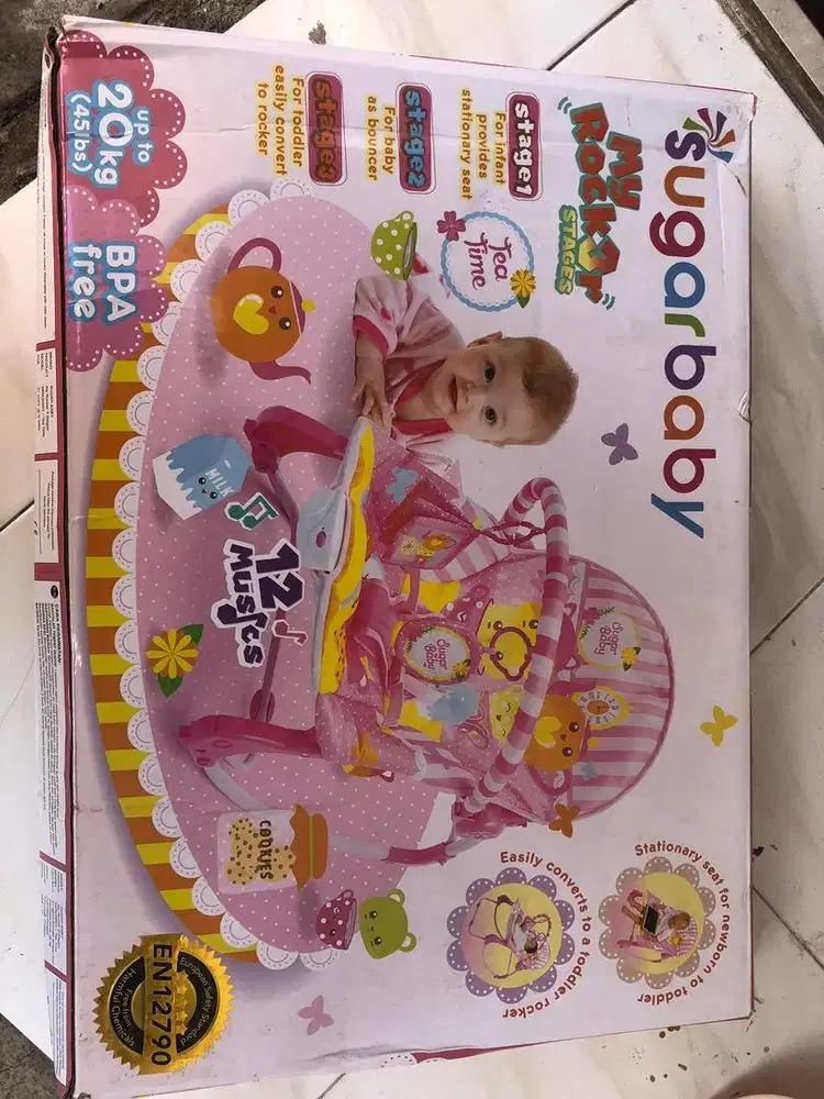 Bouncher baby / ayunan bayi berbunyi dan berayun