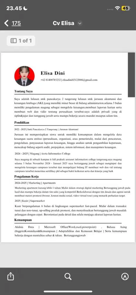 halo saya lagi cari prkerjaan