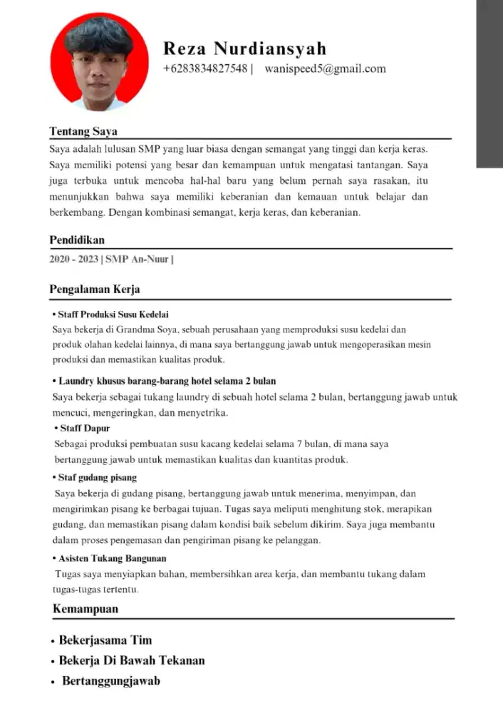 mencari pekerjaan yang penting dapat mes sama makan