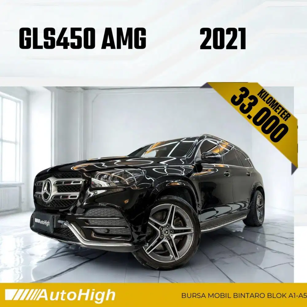 DP10% [Km33.000] GLS450 AMG 2021 Black / GLS 450 Reg 2022 #AUTOHIGH