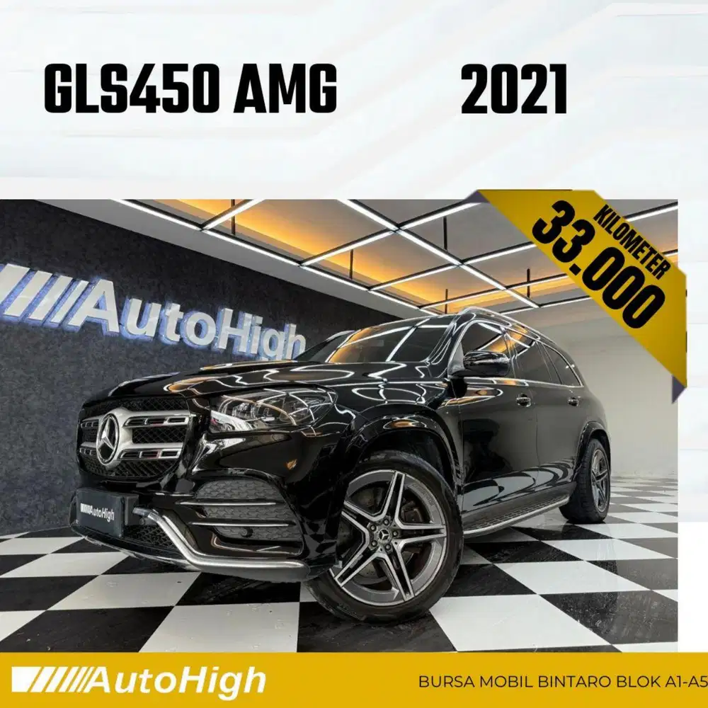 DP10% [Km33.000] GLS450 AMG 2021 Black / GLS 450 Reg 2023 #AUTOHIGH