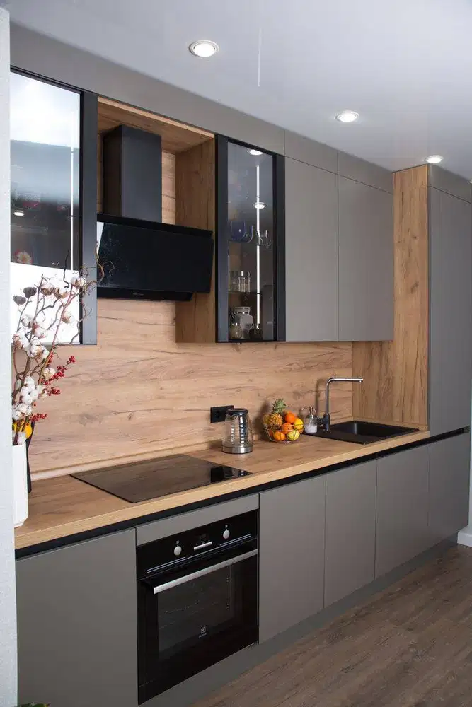 Custom Interior Kitchen Set, Backdrop TV, Lemari, Wardrobe, Kitchenset