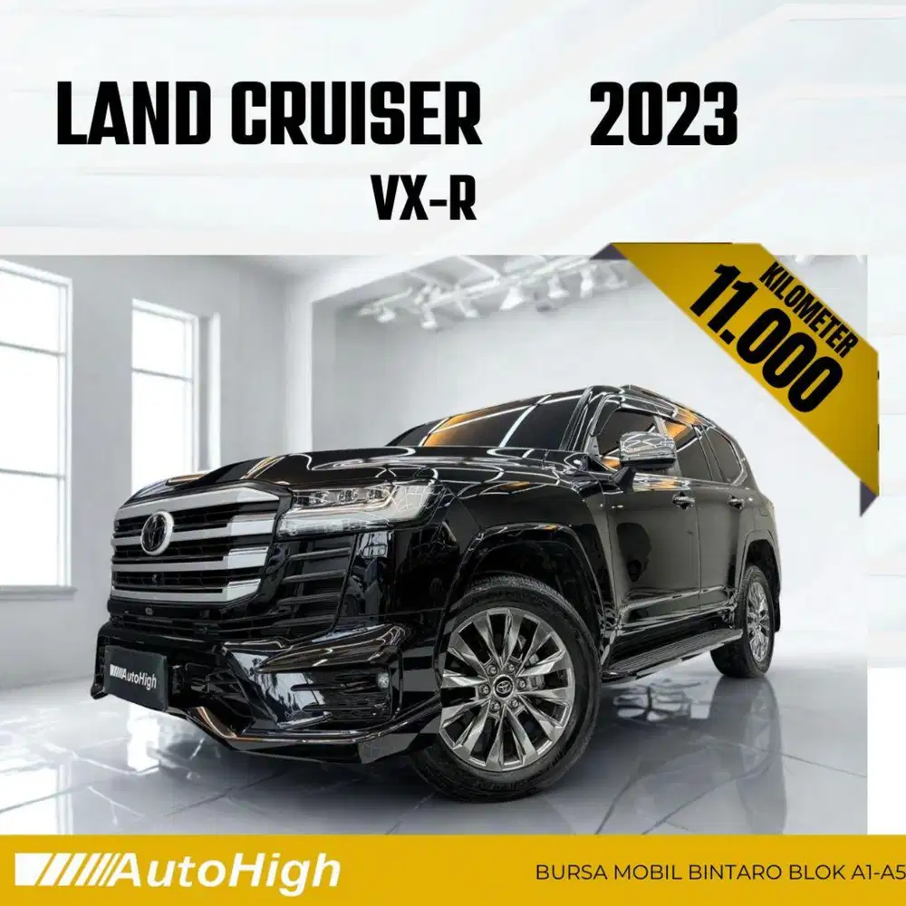 DP10% [Km11.000] Land Cruiser VXR 2023 Black Reg 2024 #AUTOHIGH