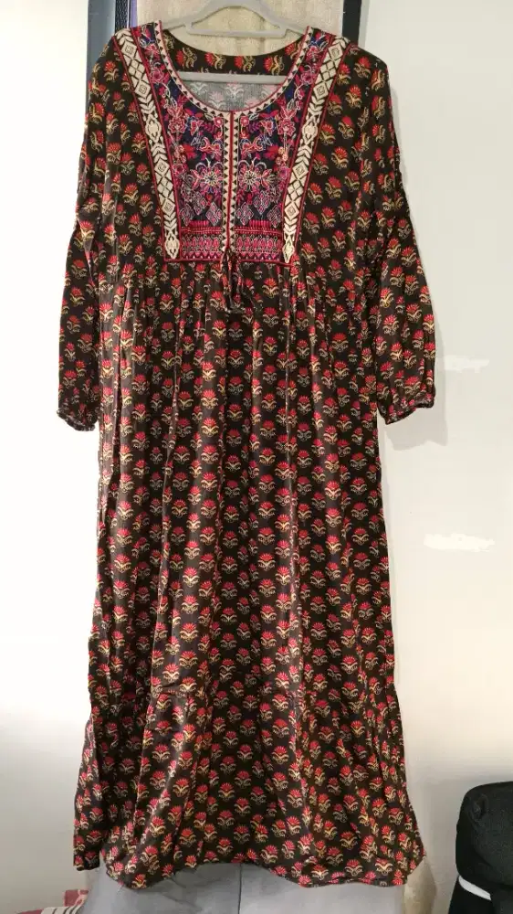 Baju Dress Muslim Motif Palestine dari KSA