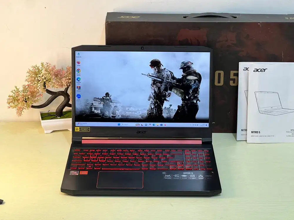 Acer Nitro 5 Ryzen 5-3550H RAM 16 VGA RX 560X 4 GB Fullset Mulus