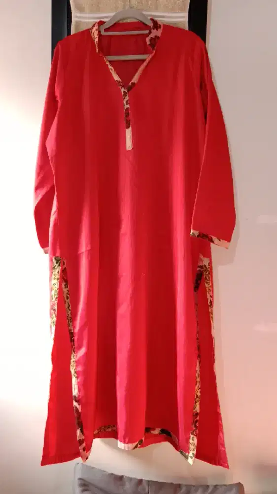 Dress Tunik India Set Atasan + Celana