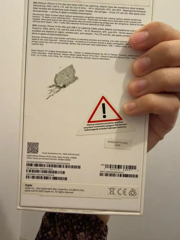 iPhone 14 Pro Max 256GB iBox – Mulus – Fullset