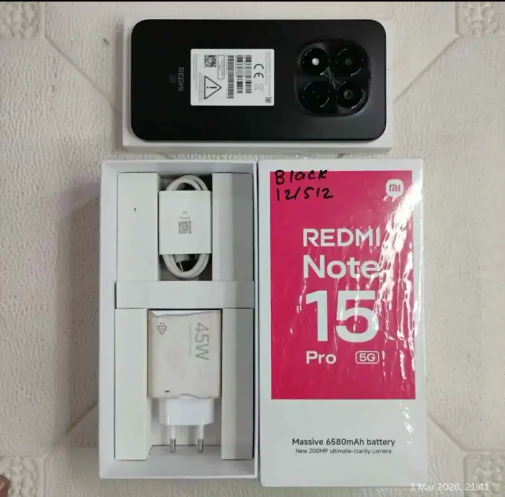 Xiaomi Redmi Note 15 Pro 5G 12/512 Fullset Garansi
