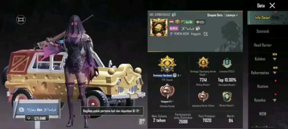 JUAL BELI AKUN PUBG MOBILEE