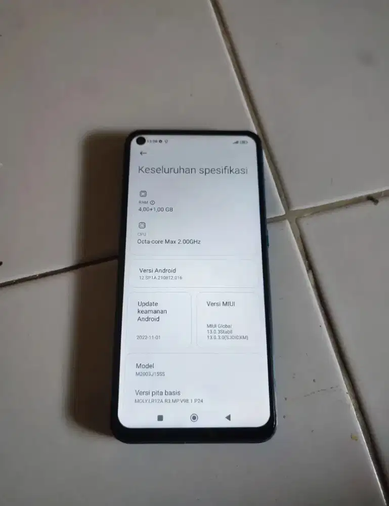 Redmi note 9 4/64 no minus lecet pemakaian aja.