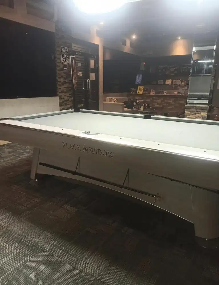Meja billiard 9FT BLACK WIDOW