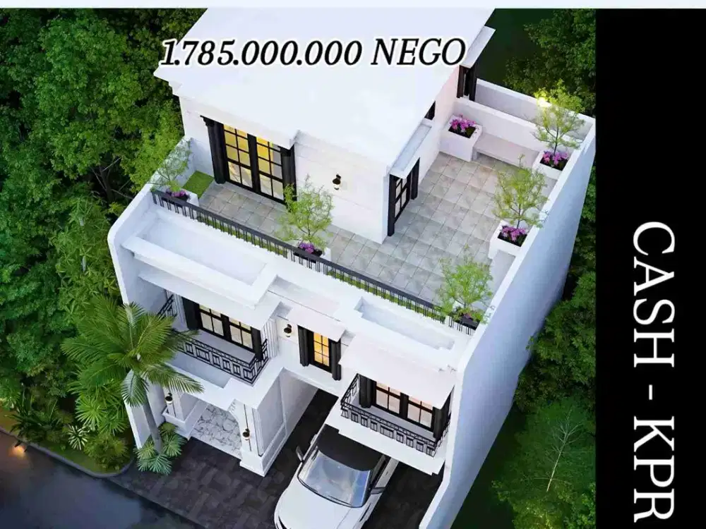 RUMAH DIJAGAKARSA PLUS ROOFTOP KT 4 KM 4 DALAM CLUSTER