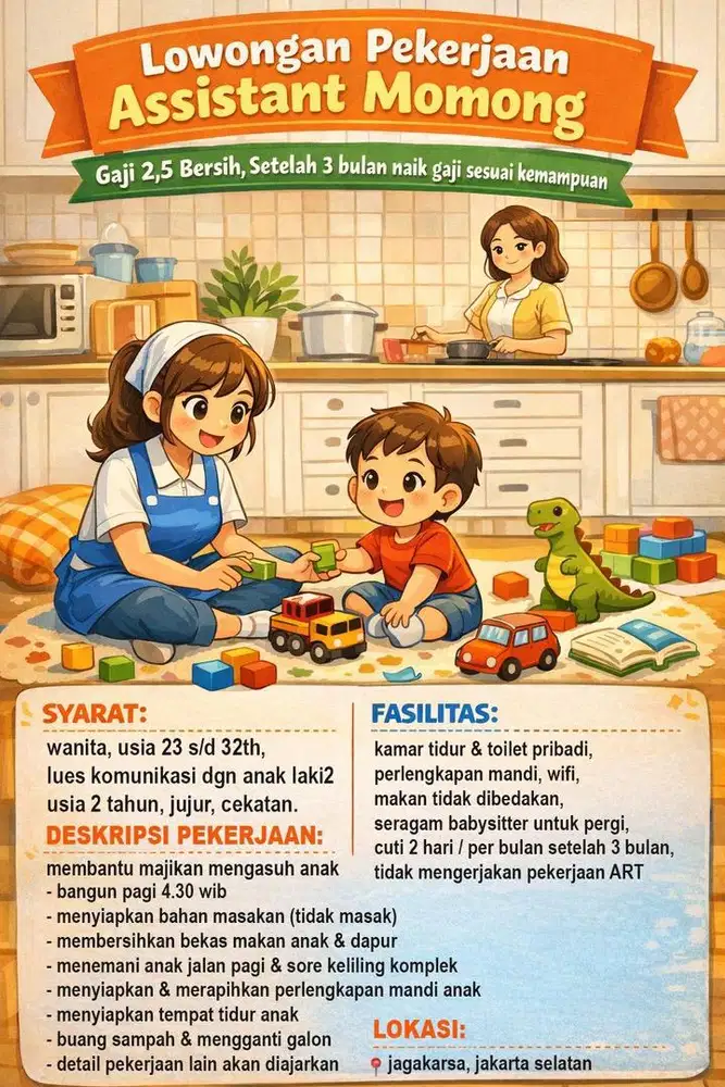 LOKER ASISTEN MOMONG