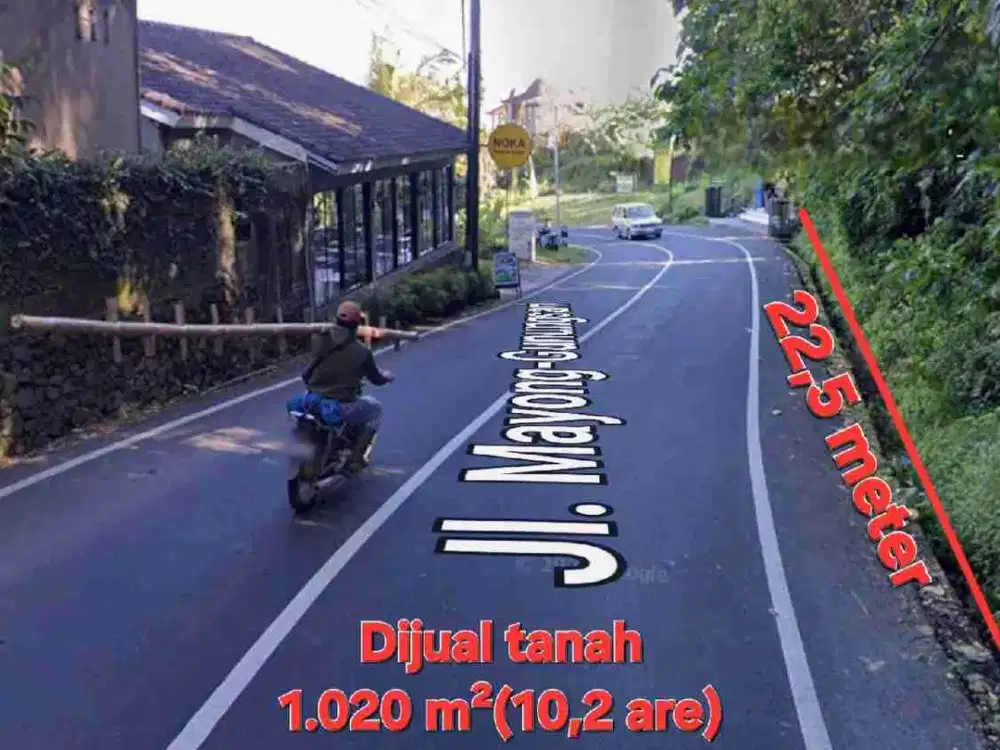 BUC, Jual tanah 10,2are di jalan raya Mayong seririt Buleleng Bali