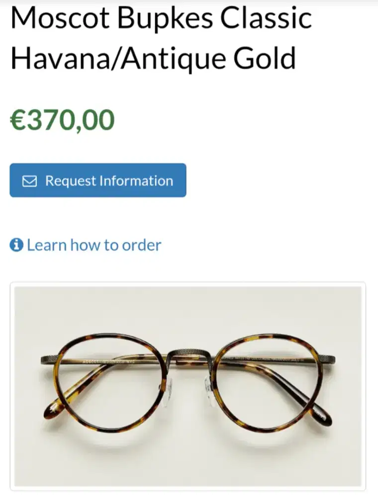 KACAMATA OPTIK MOSCOT ORIGINAL