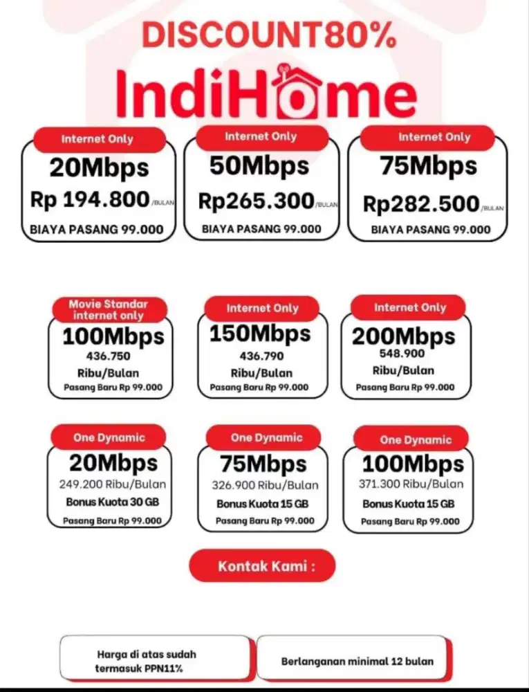 indihome/Indibiz/wifi id layanan khusus internet bulanan murah