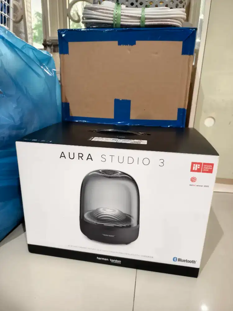 Speaker bluetoth harman kardon aura 3 komplit mulus kayak baru