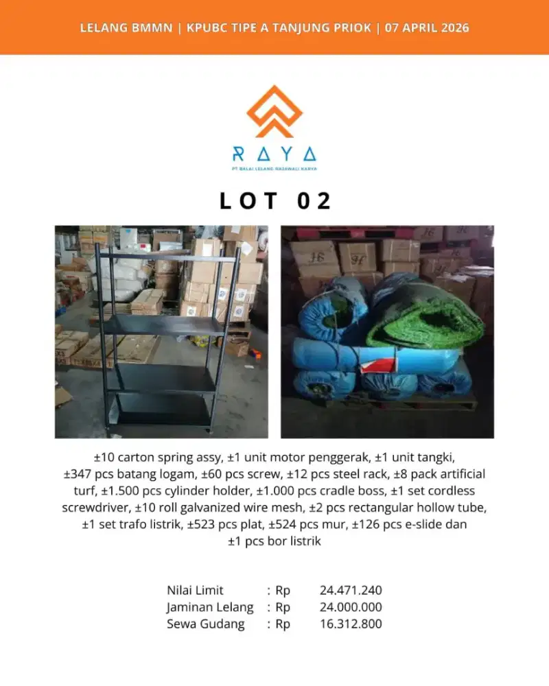 SPRING ASSY, MOTOR PENGGERAK, BATANG LOGAM, GALVANIZED WIRE MESH DLL